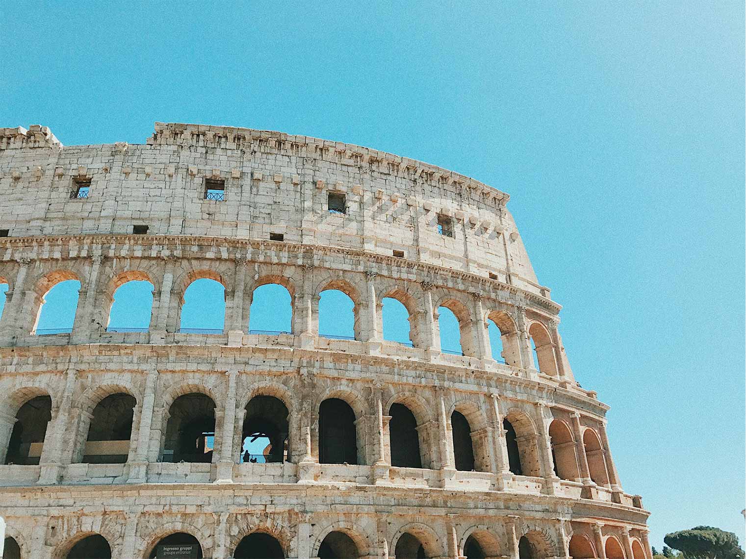 The Colosseum with skip the line access tour.