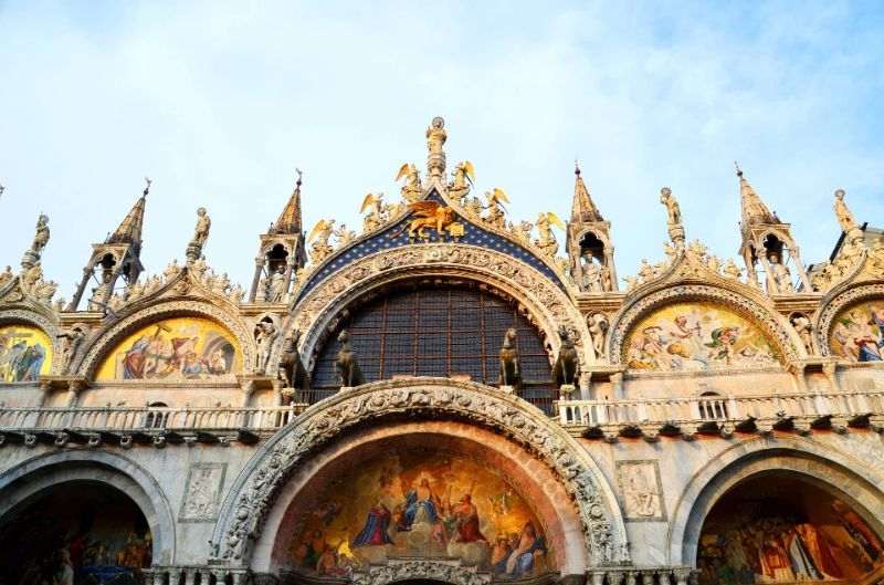 Stunning mosaics on display at St Marks cathedral on your guided tour.