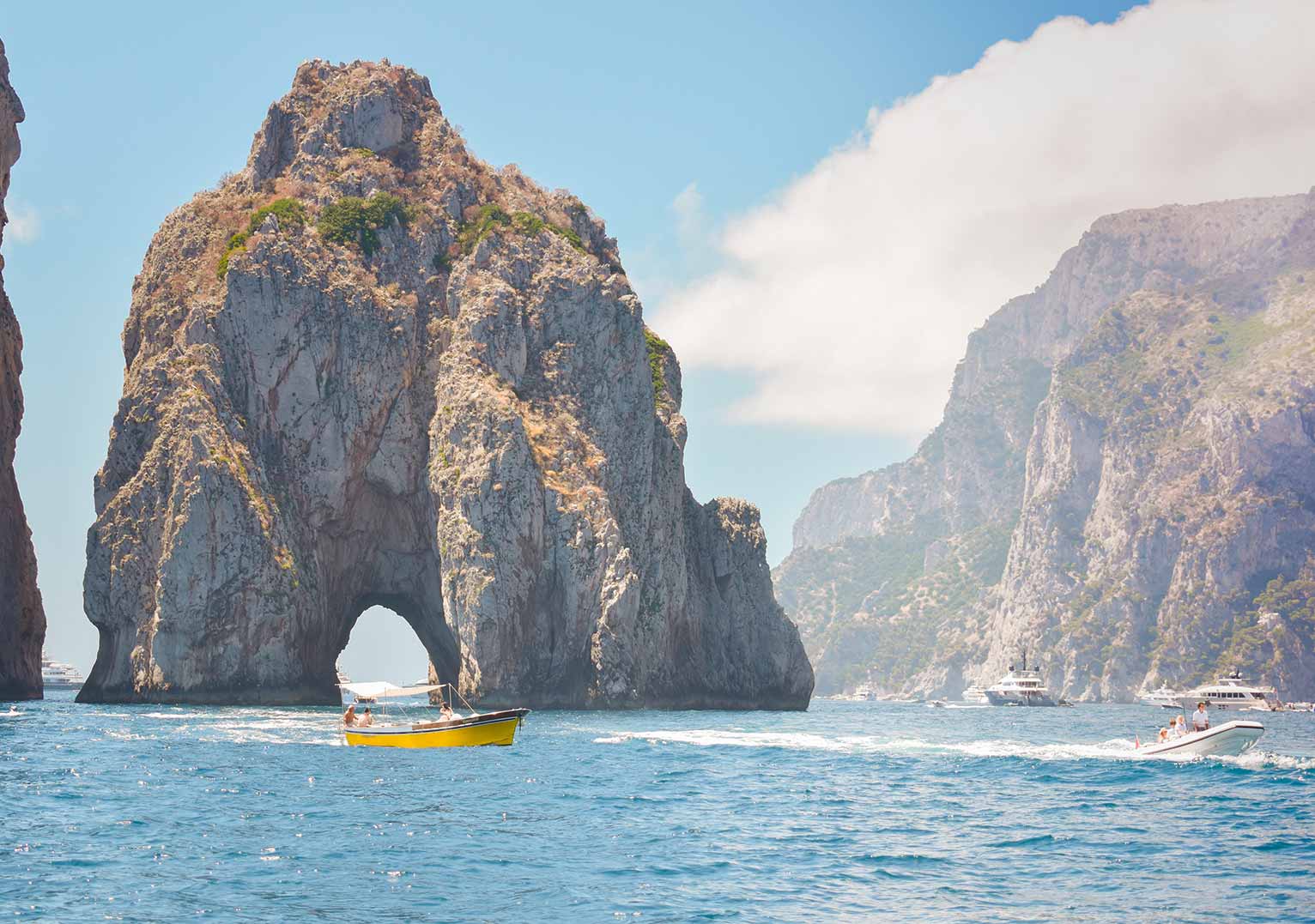 Boat trip of Capri