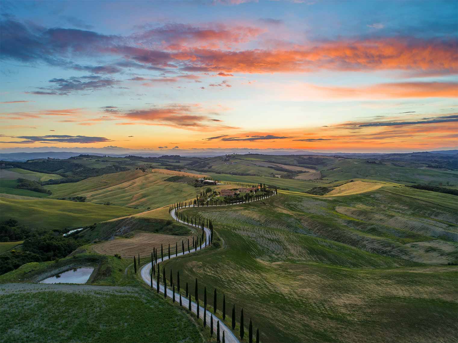 Beautiful landscape of Val d'Orcia.