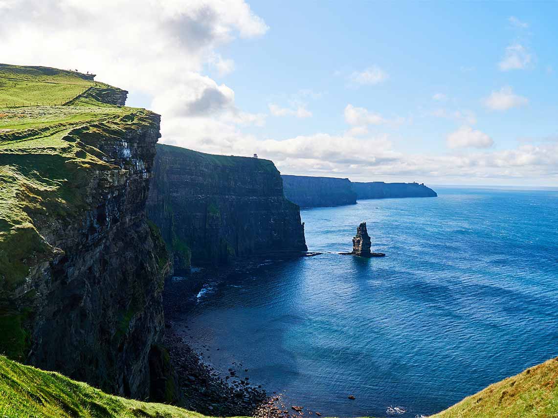 The cliffs of Moher, Irelands most popular tourist destination.