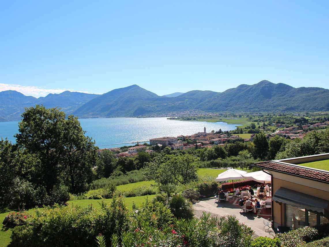 Enjoying wine and food in a private villa in Franciacorta, Lake Iseo, Italy