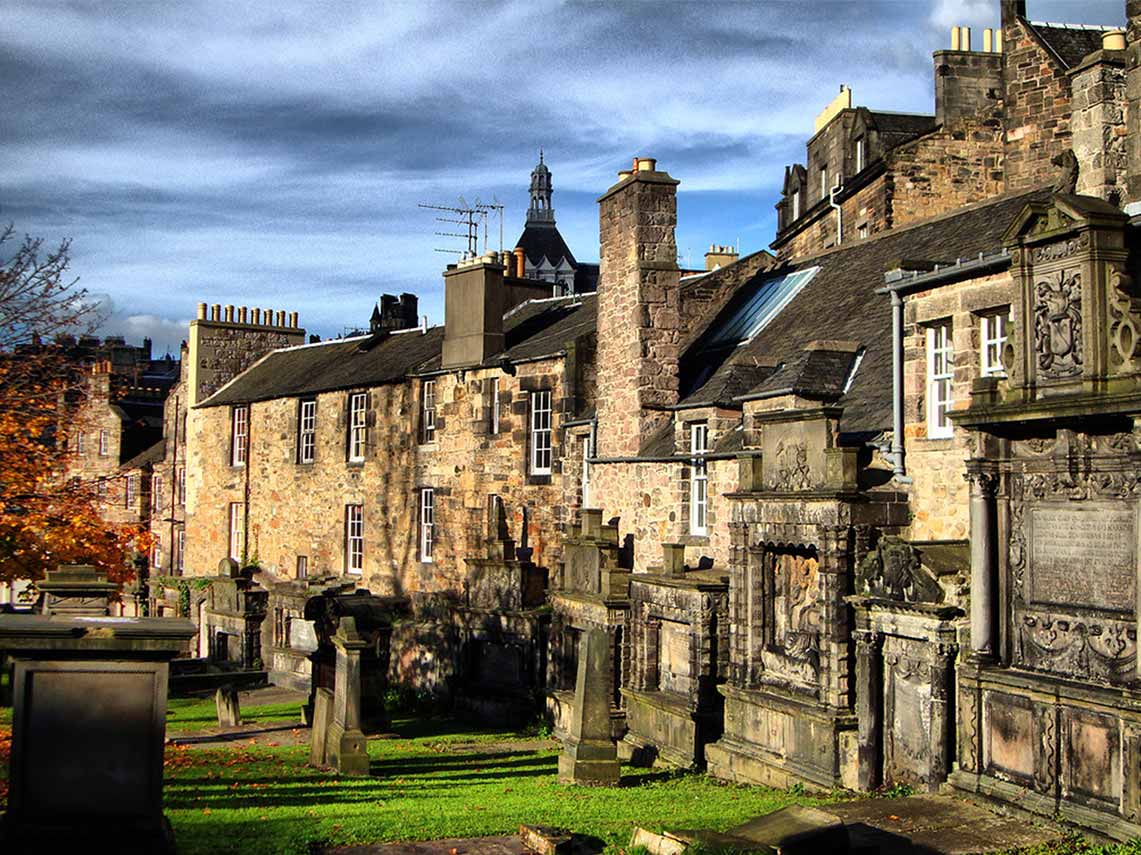 Greyfriars Kirkyard in Edinburgh that inspired JK Rowling to write harry Potter.