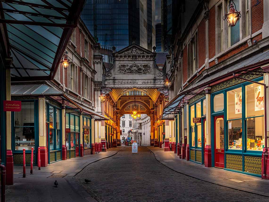 Visit Leadenhall Market on a tour of Harry Potter locations.