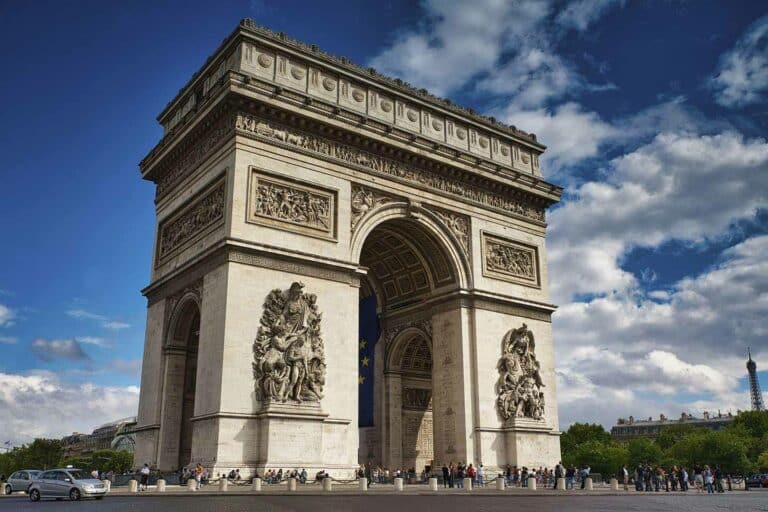 Arc De Triomphe Paris Landmark Famous France