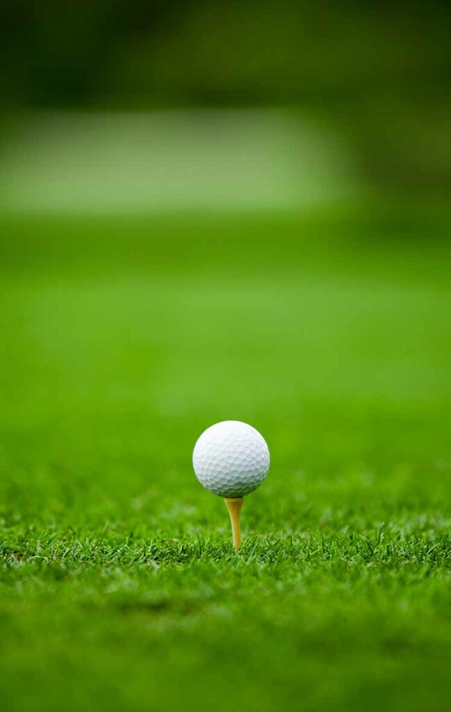 Golf Ball on tee, Scotland, Ireland