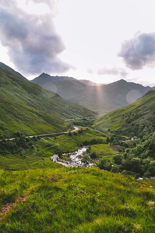 Glencoe in the morning