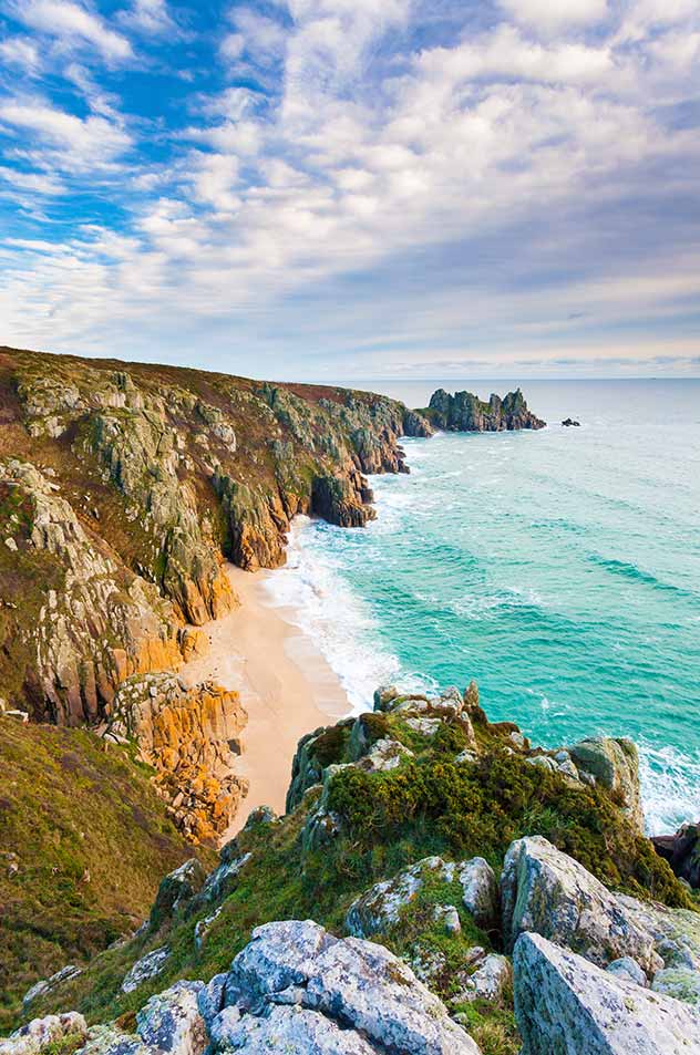 Pedn Vounder Beach Cornwall England UK