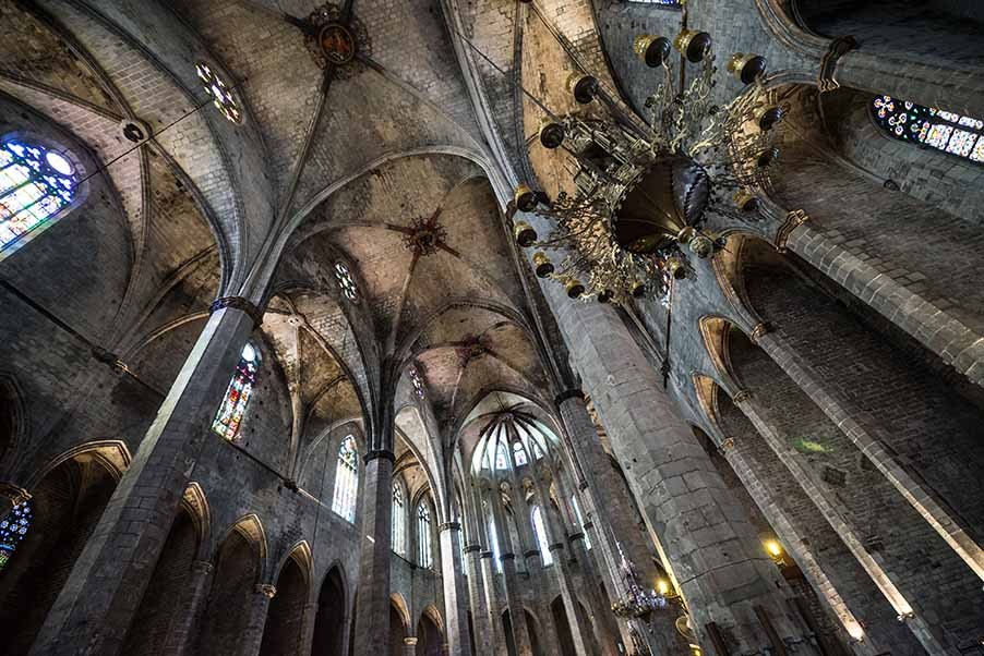 Santa Maria del Mar church in Barcelona, Spain