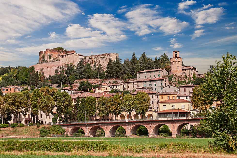 Ancient city of Castrocaro Terme, Italy