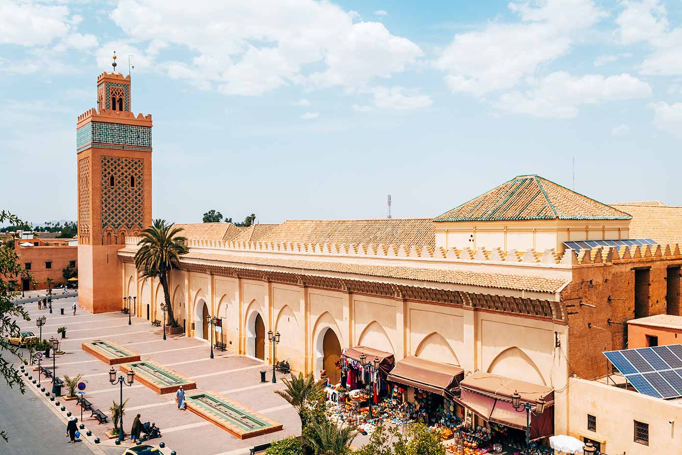 marrakech old medina city, morocco