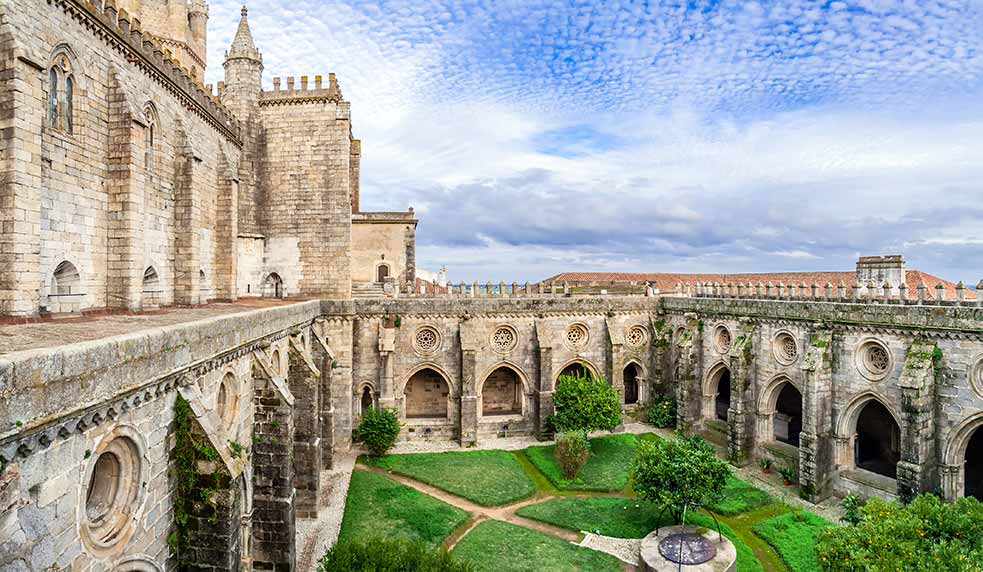 Evora Cathedral, the largest cathedral in Portugal