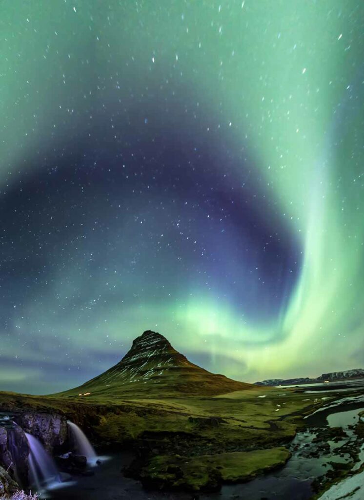 Northern Lights, Kirkjufell, Iceland