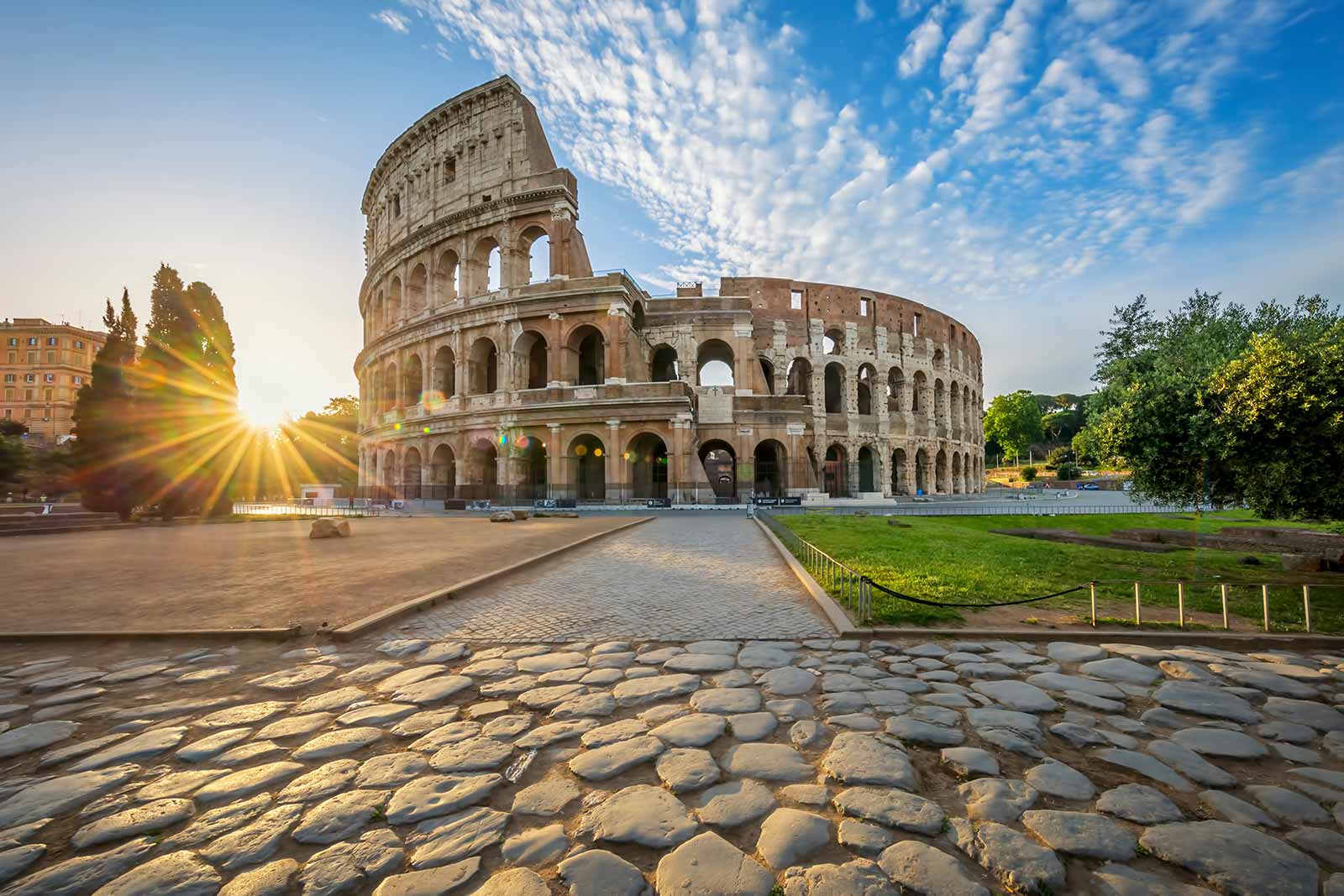 Rome, Colosseum, morning sun